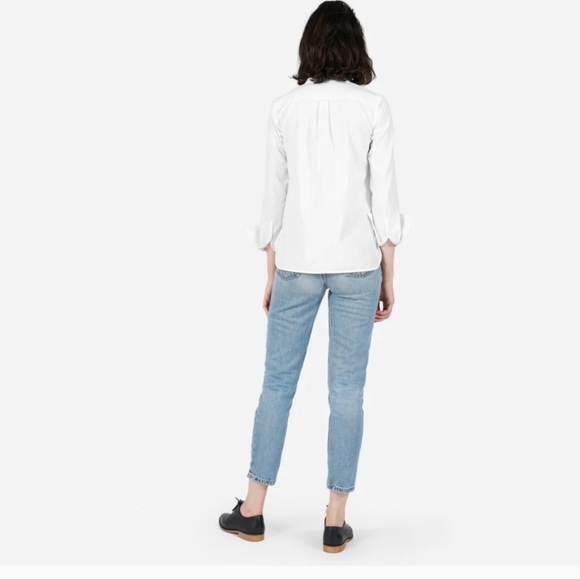 Everlane Japanese Oxford Bib Shirt Size 4 - Picture 3 of 16